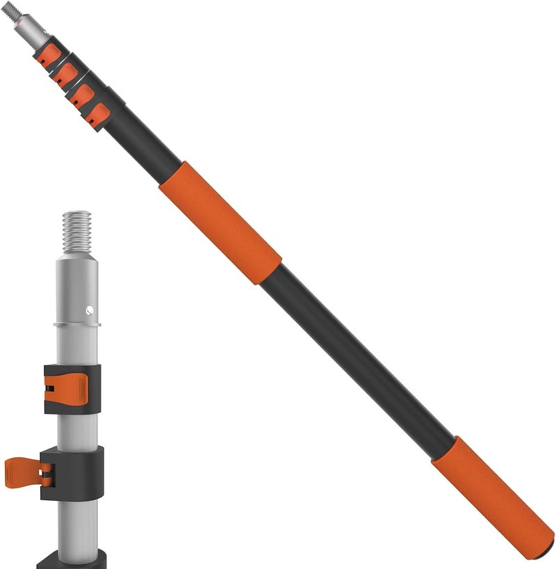 LAANPOLE Telescoping Pole, 7-30FT Aluminum Extension Pole(36FT Reach), Multi-Purpose Paint Roller for Painting, Dusting and Cleaning - Image 1